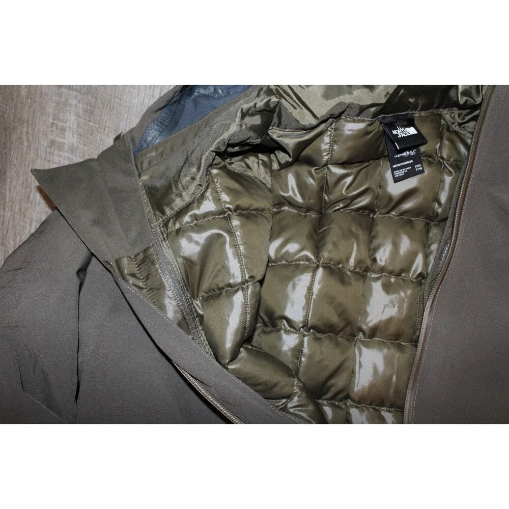 The North Face Men’s ThermoBall Hooded Eco Triclimate Jacket‎ GREEN 3XL $400
